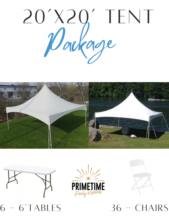 20x20 Tent Package